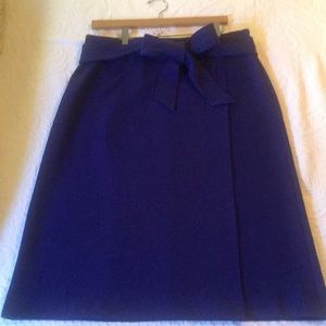 Royal blue Ann Taylor A-line skirt